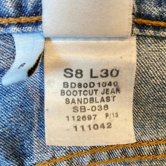 Calvin Klein Vintage Bootcut Sandblast Jeans - Picture 14 of 14